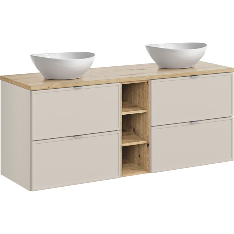 foto del prodotto petits meubles mobile bagno doppio lavabo alba cachemire 140cm