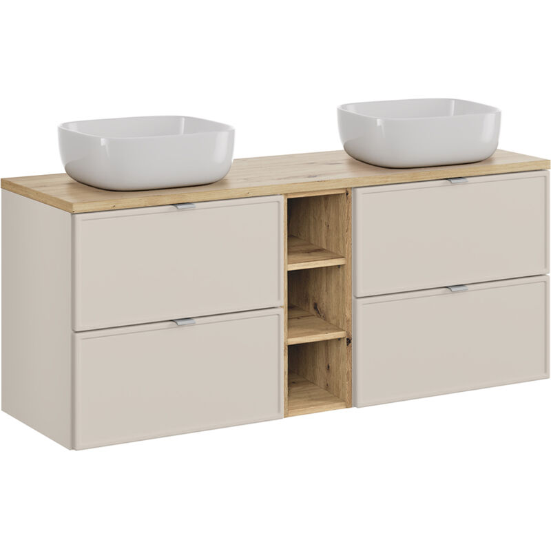 foto del prodotto petits meubles mobile bagno doppio lavabo alba cachemire 140cm