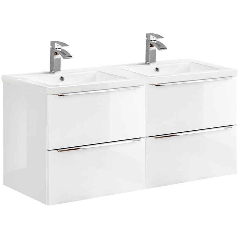 foto del prodotto petits meubles mobile bagno doppio lavabo april bianco 120cm