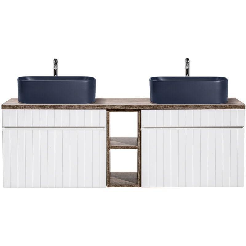foto del prodotto petits meubles mobile bagno doppio lavabo zelie bianco 140cm