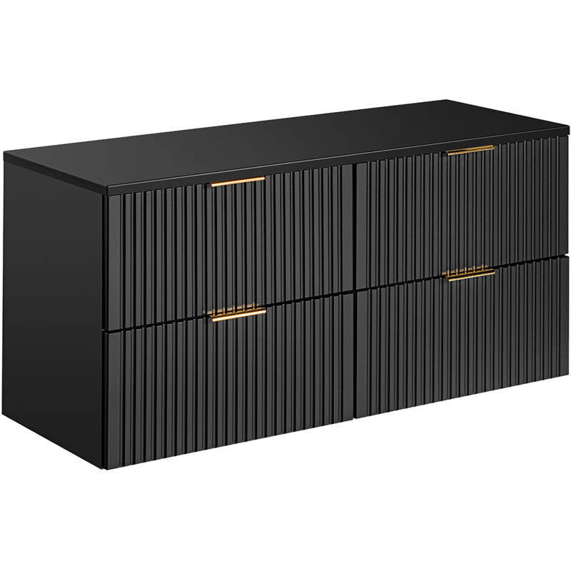 foto del prodotto petits meubles mobile bagno senza lavabo adriel nero opaco 120cm