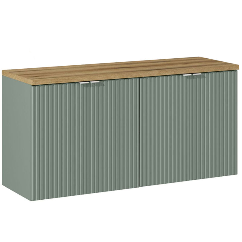 foto del prodotto petits meubles mobile bagno senza lavabo jade verde e marrone 120cm