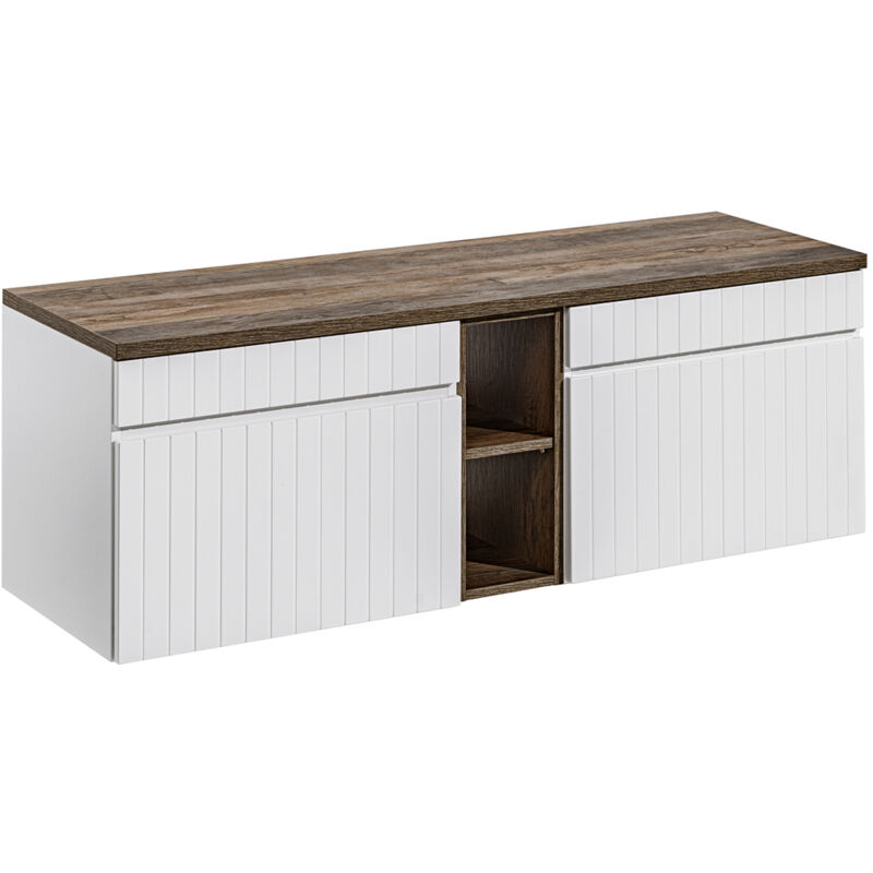 foto del prodotto petits meubles mobile bagno senza lavabo zelie bianco 140cm