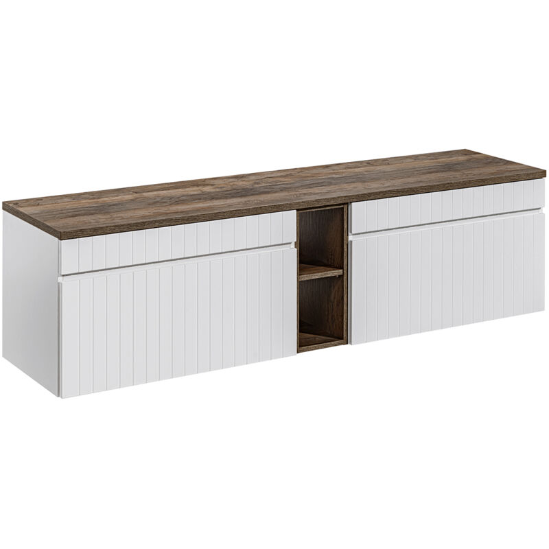 foto del prodotto petits meubles mobile bagno senza lavabo zelie bianco 180cm