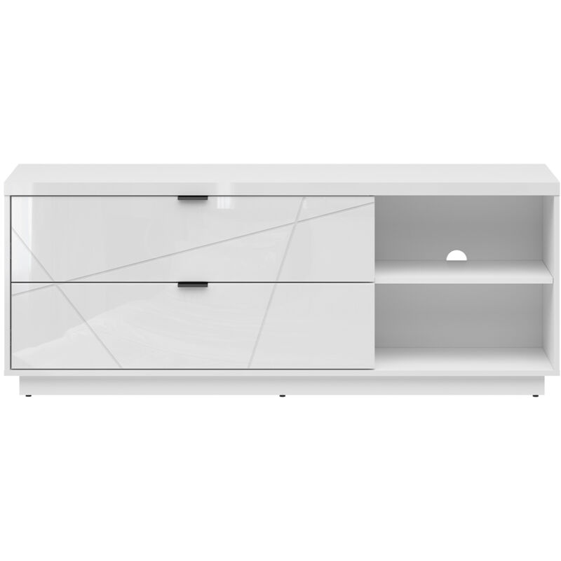 foto del prodotto petits meubles mobile tv 2 cassetti sven bianco 156cm