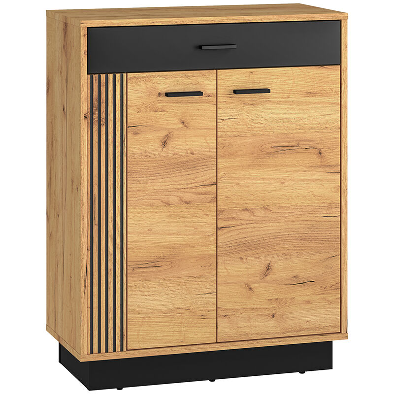 foto del prodotto petits-meubles - scarpiera 2 ante 1 cassetto nilo marrone 91cm