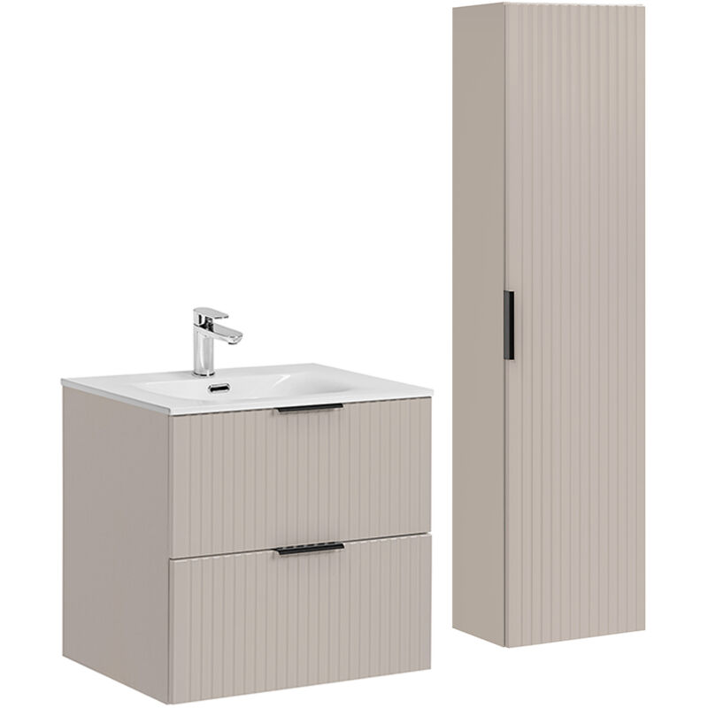 foto del prodotto petits meubles set di mobili da bagno con lavabo adriel beige 60cm