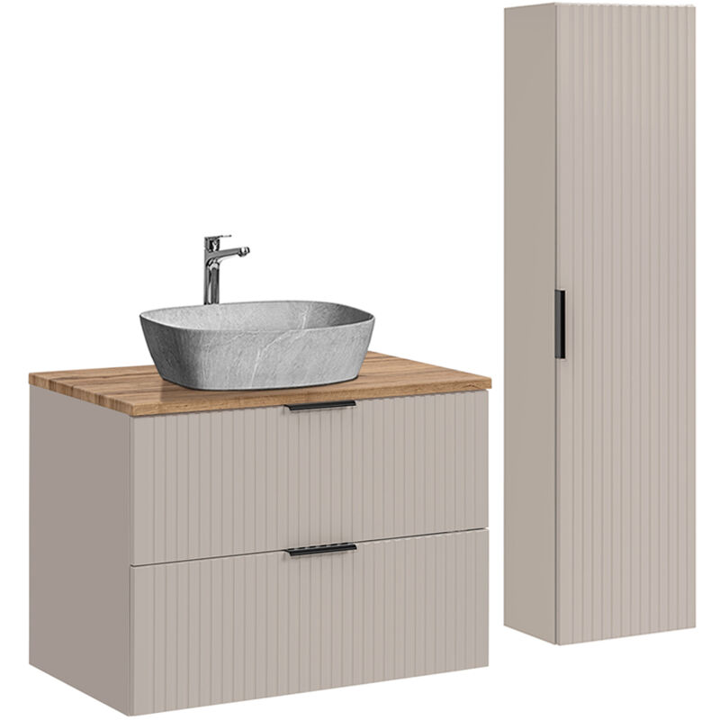 foto del prodotto petits meubles set di mobili da bagno con lavabo adriel beige 80cm