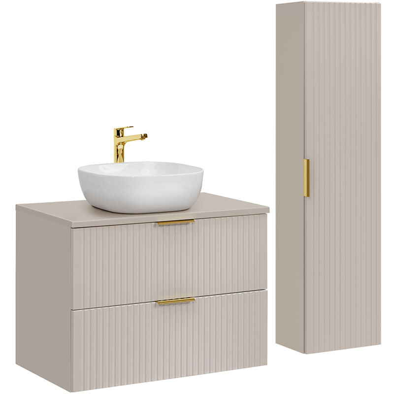 foto del prodotto petits meubles set di mobili da bagno con lavabo adriel beige 80cm