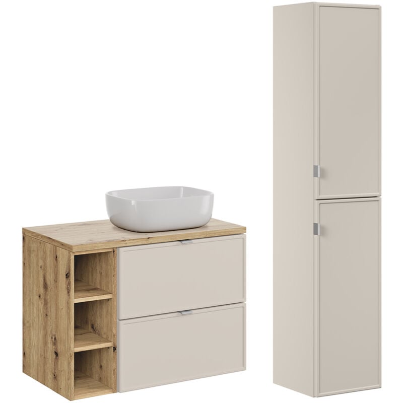 foto del prodotto petits meubles set di mobili da bagno con lavabo alba cachemire 80cm