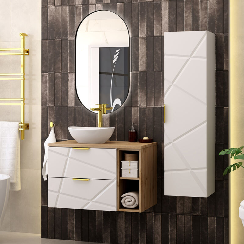 foto del prodotto petits meubles set di mobili da bagno con lavabo aurora bianco 80cm