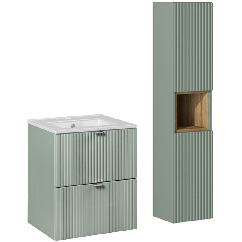 foto del prodotto petits meubles set di mobili da bagno con lavabo jade verde 50cm