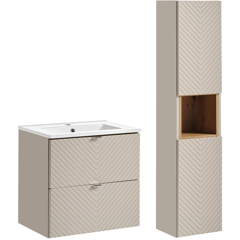 foto del prodotto petits meubles set di mobili da bagno con lavabo manoa cachemire 60cm