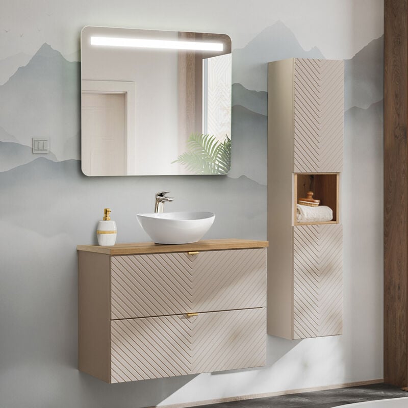 foto del prodotto petits meubles set di mobili da bagno con lavabo manoa cachemire 80cm