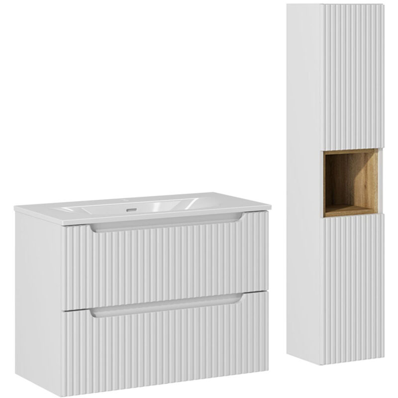 foto del prodotto petits meubles set di mobili da bagno con lavabo riva bianco 80cm