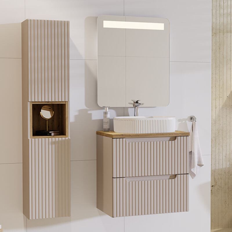 foto del prodotto petits meubles set di mobili da bagno con lavabo riva cachemire 60cm