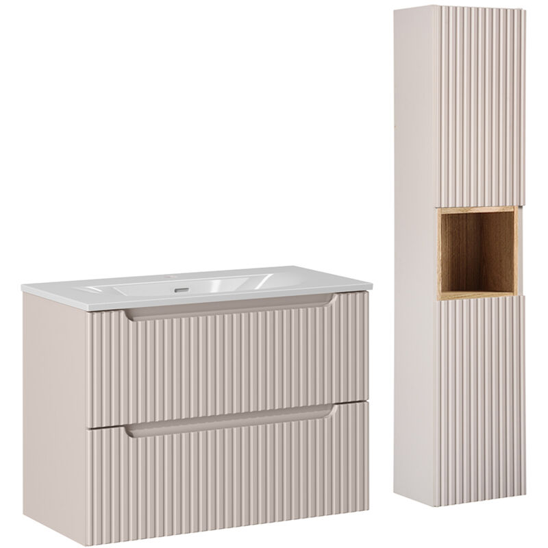 foto del prodotto petits meubles set di mobili da bagno con lavabo riva cachemire 80cm
