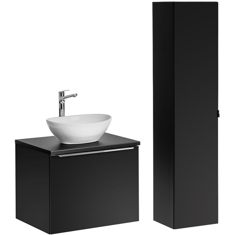 foto del prodotto petits meubles set di mobili da bagno con lavabo ros nero 60cm