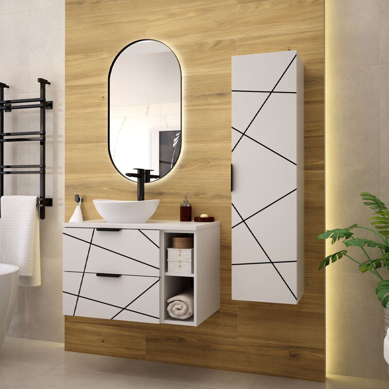 foto del prodotto petits meubles set di mobili da bagno con lavabo teren bianco 80cm