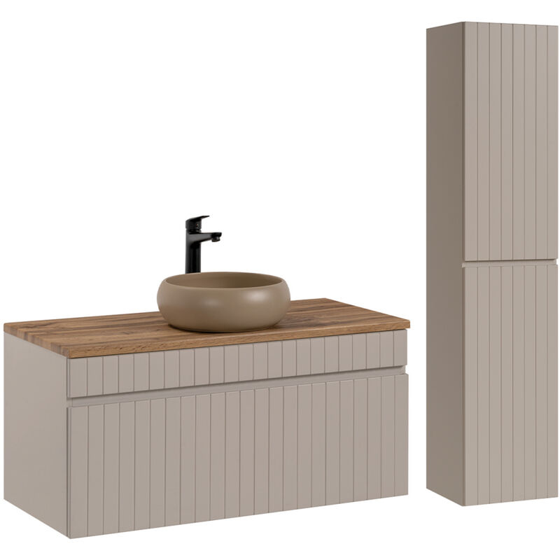 foto del prodotto petits meubles set di mobili da bagno con lavabo zelie cachemire 100cm