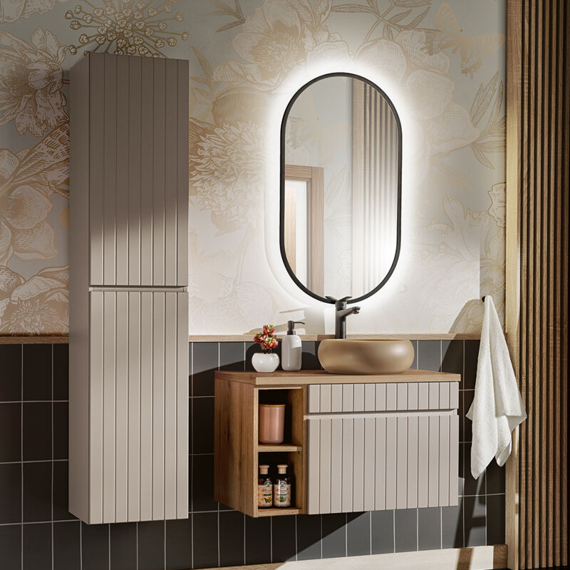 foto del prodotto petits meubles set di mobili da bagno con lavabo zelie cachemire 80cm