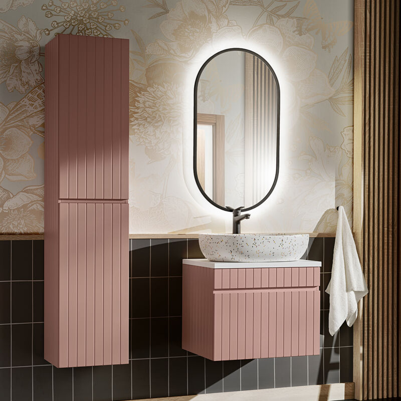 foto del prodotto petits meubles set di mobili da bagno con lavabo zelie rosa 60cm