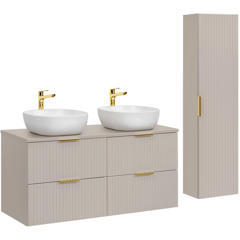 foto del prodotto petits meubles set di mobili da bagno doppio lavabo adriel beige 120cm