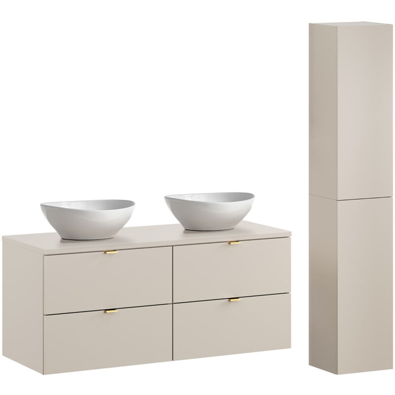 foto del prodotto petits meubles set di mobili da bagno doppio lavabo azel cachemire 120cm