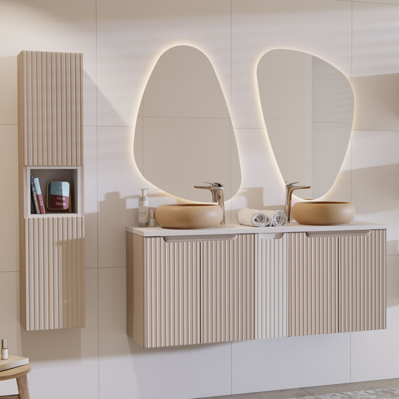 foto del prodotto petits meubles set di mobili da bagno doppio lavabo riva cachemire 140cm