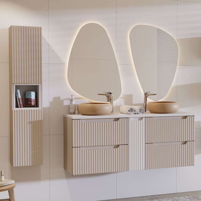 foto del prodotto petits meubles set di mobili da bagno doppio lavabo riva cachemire 140cm