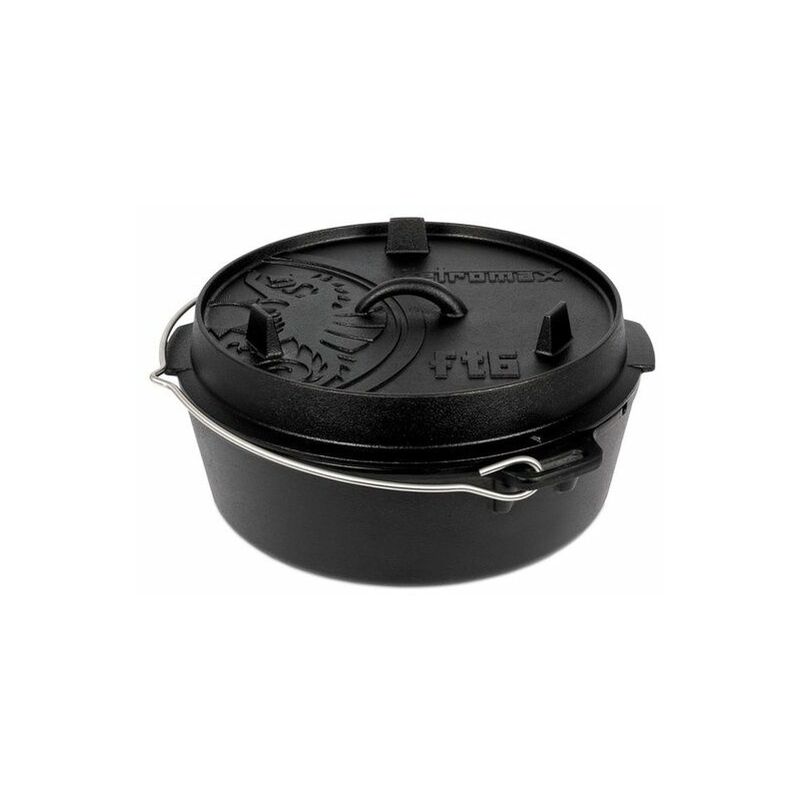 foto del prodotto petromax forno olandese in ghisa con base piatta 5.5lt ft6 t