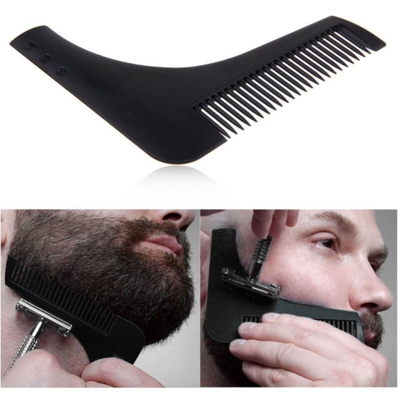 foto del prodotto pettine barba modella baffi basette modella regola accorcia rifinisce barbiere trade shop traesio