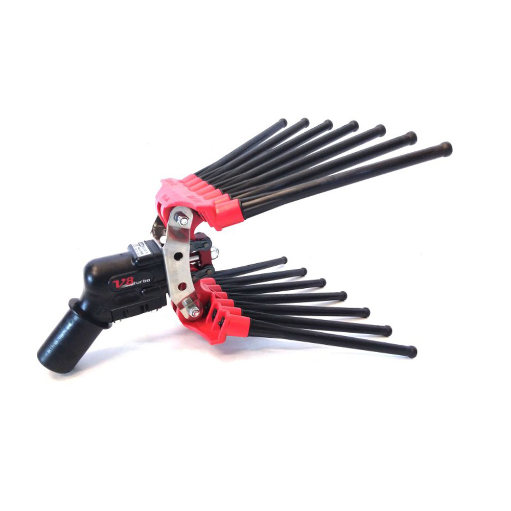 foto del prodotto pettine pneumatico doppio ricambio abbacchiatore v8 turbo lisam