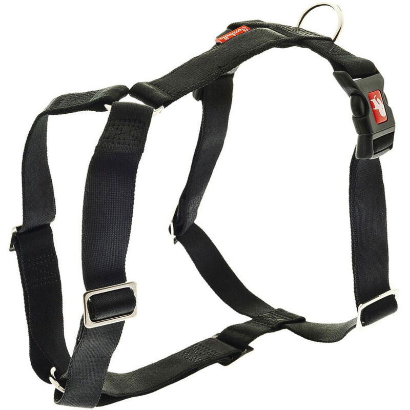 foto del prodotto pettorina a 8 in nylon modello special per cani 2 x 39 59 cm nero