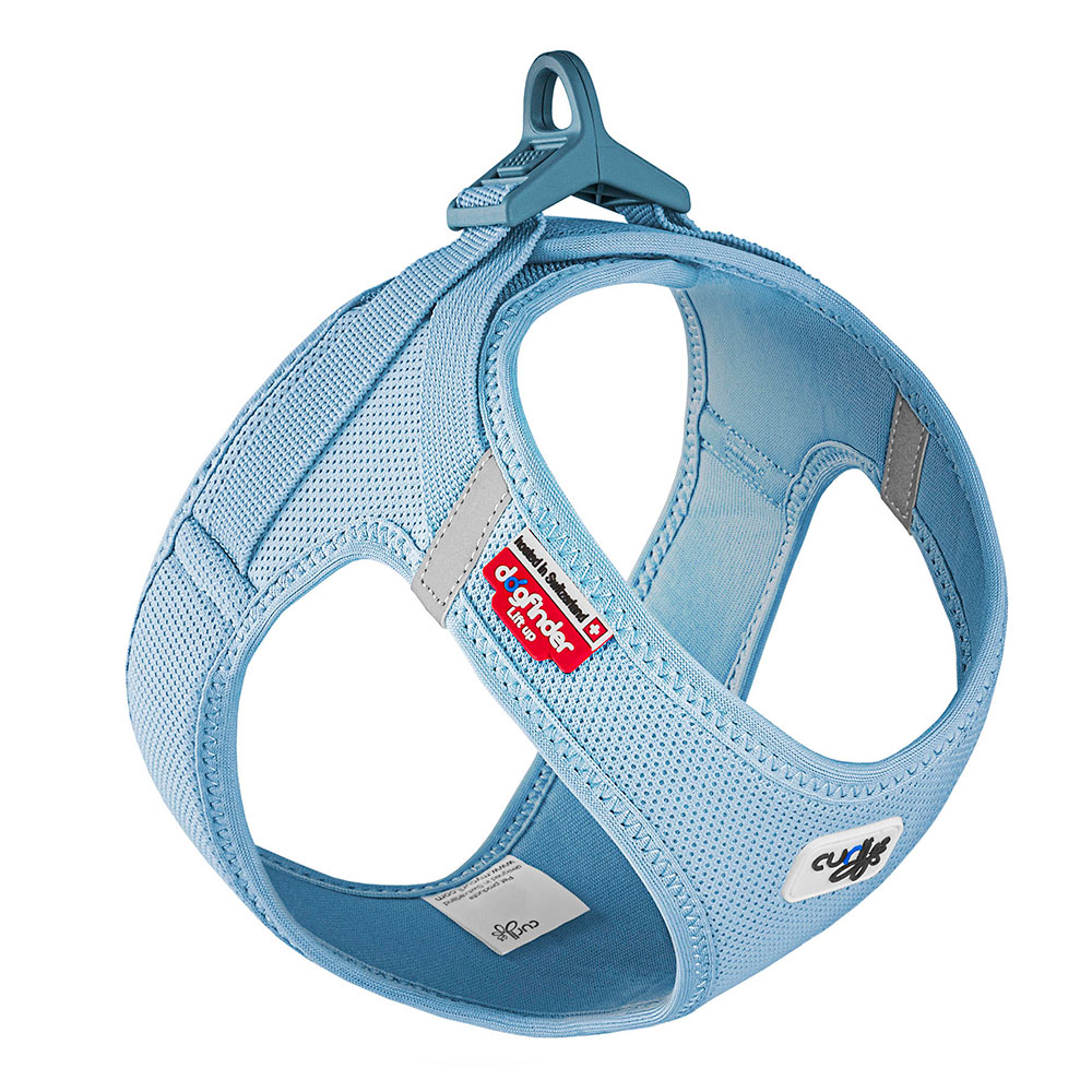 foto del prodotto pettorina curli vest clasp air mesh celeste 30,2 33,8 cm circ. torace