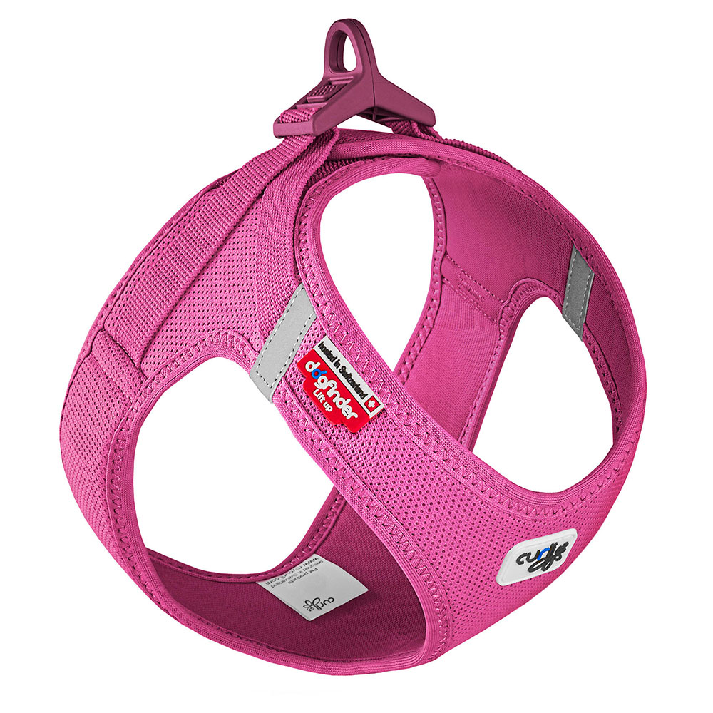 foto del prodotto pettorina curli vest clasp air mesh fucsia 30,2 33,8 cm circ. torace
