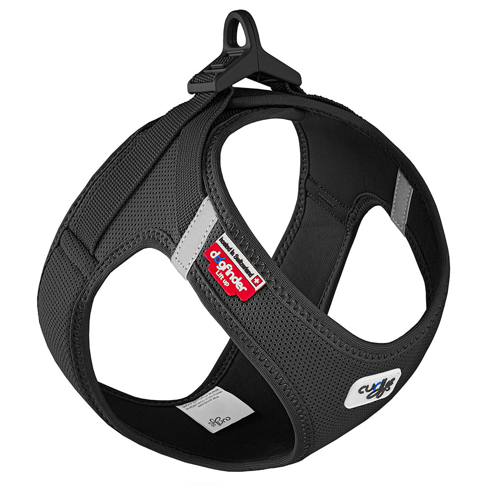 foto del prodotto pettorina curli vest clasp air mesh nera 26,7 30,1 cm circ. torace
