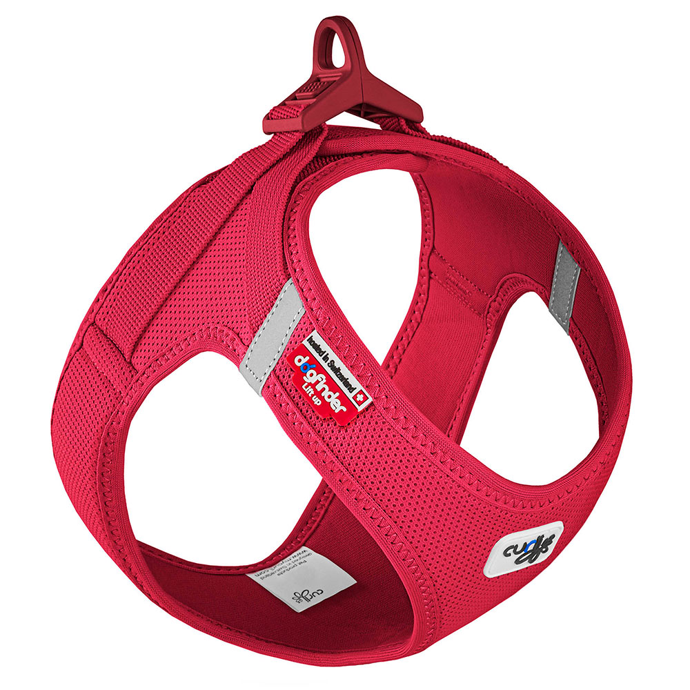 foto del prodotto pettorina curli vest clasp air mesh rossa 26,7 30,1 cm circ. torace