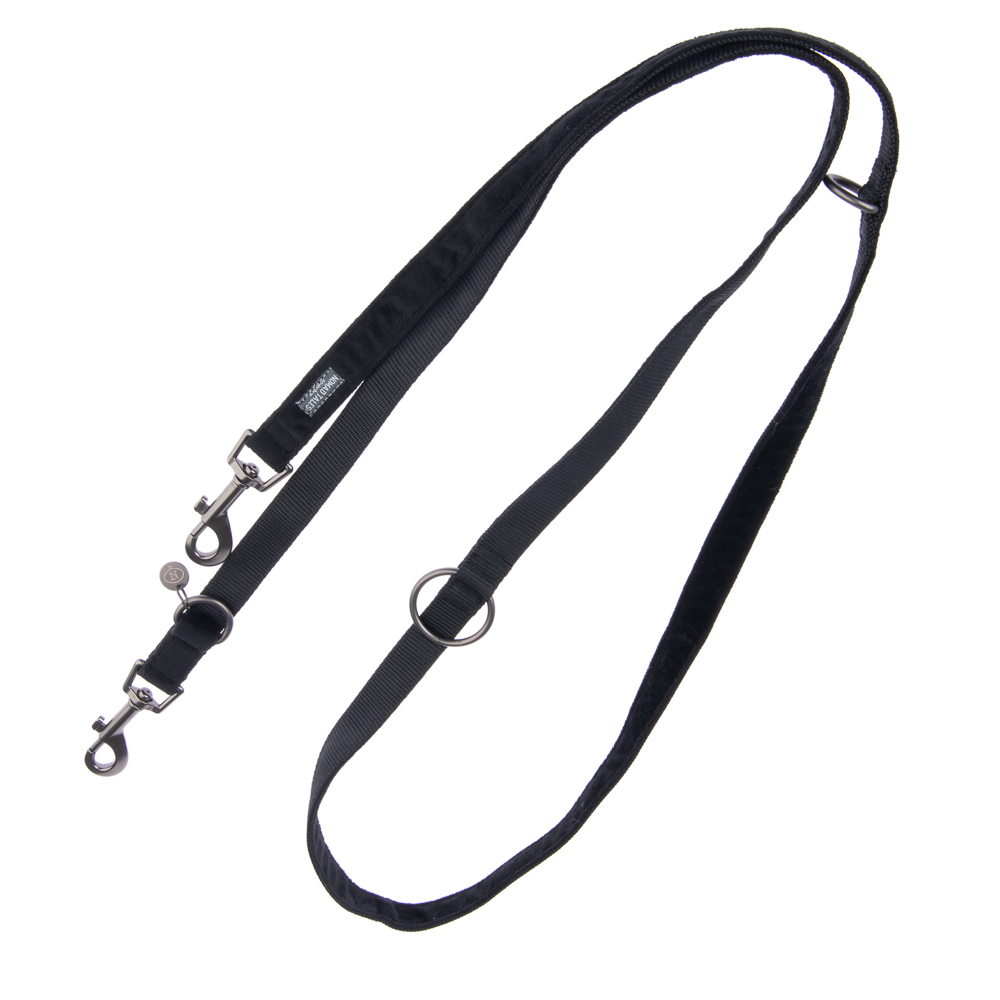 foto del prodotto pettorina nomad tales blush, ebano guinzaglio compatibile l 200 cm x h 20 mm