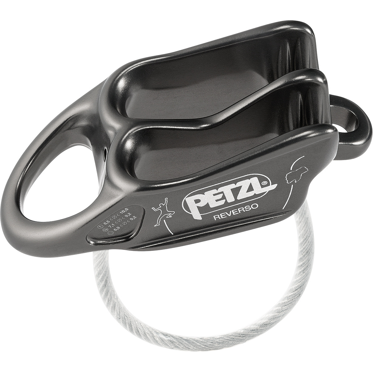 foto del prodotto petzl assicuratore reverso