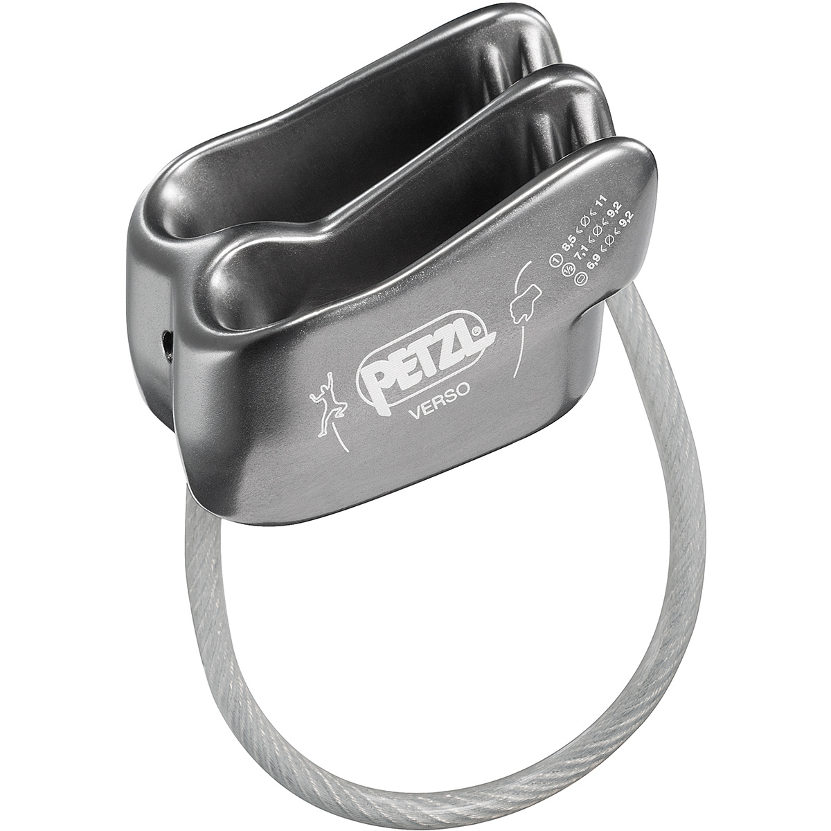 foto del prodotto petzl assicuratore verso