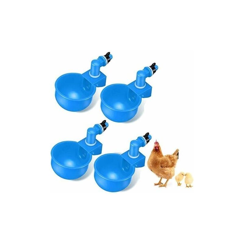 foto del prodotto pezzi abbeveratoio automatico per polli abbeveratoio automatico per polli abbeveratoio per pollame abbeveratoio in plastica blu strumento per