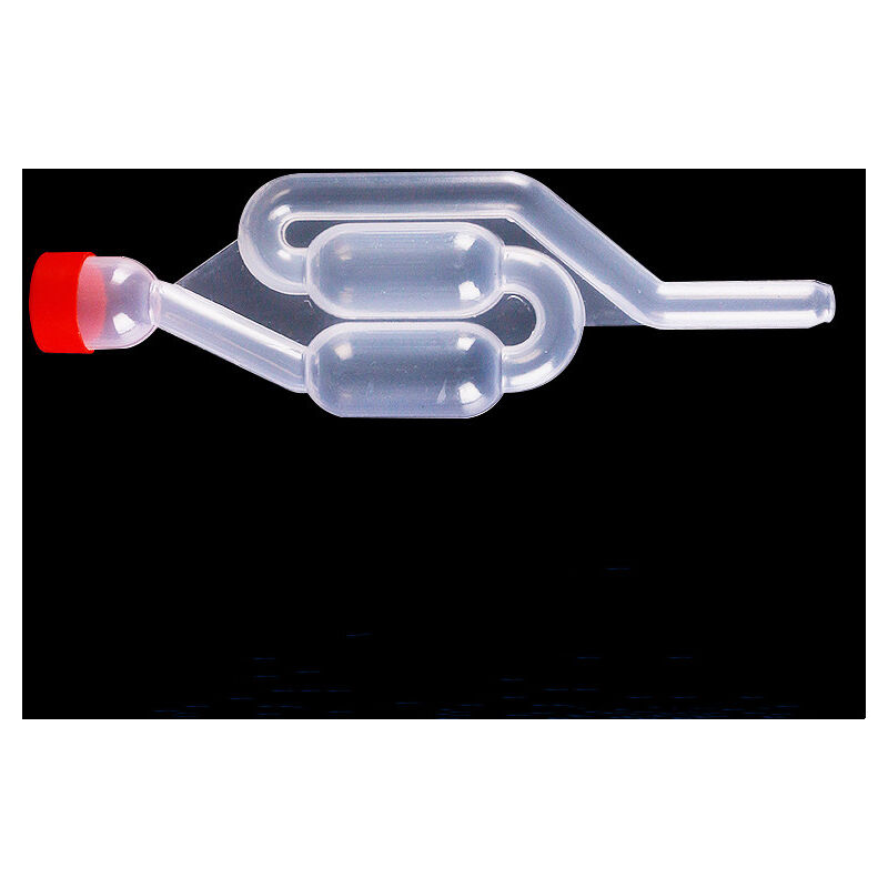 foto del prodotto pezzi airlock per fermentazione, airlock trasparenti in plastica con tappo, valvola di scarico per fermentazione per birra, vino e sidro sollbry