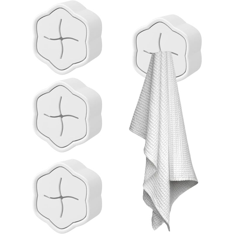 foto del prodotto pezzi appendiabiti per strofinacci, appendiabiti per strofinacci da cucina, appendiabiti adesivo per strofinacci, supporto per strofinacci, clip per