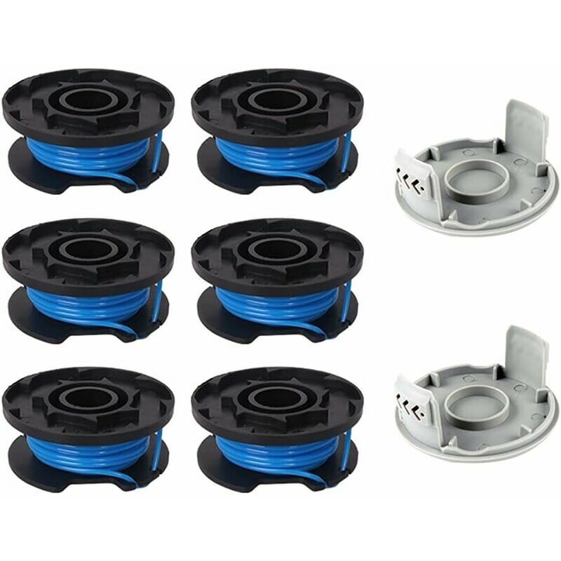 foto del prodotto pezzi bobina di ricambio per decespugliatore, compatibile con ryobi one ac14rl3a 18v 24v 40v, filo per decespugliatore senza fili 11 piedi, 6