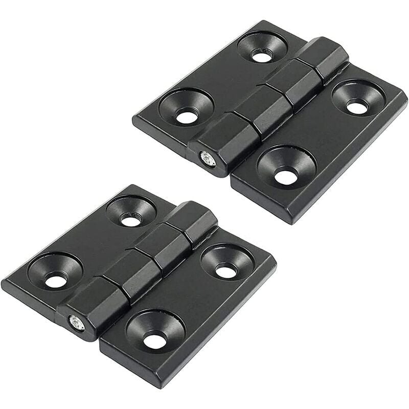 foto del prodotto pezzi cerniera con cuscinetto a sfera profilo in alluminio nero cerniere in metallo dimensioni 60606mm porte interne ed esterne di armadi flessibili