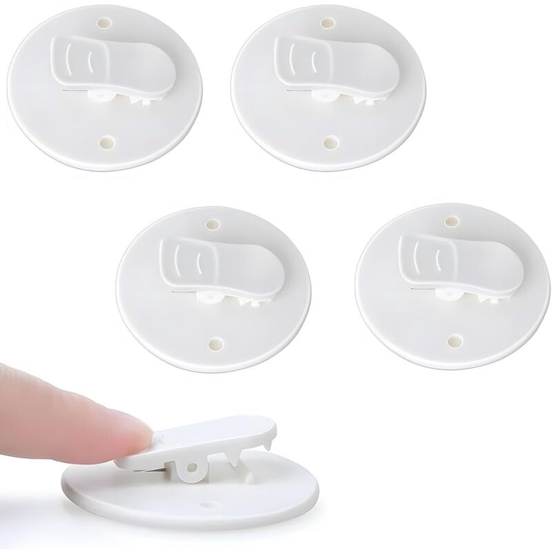foto del prodotto pezzi clip paraspruzzi clip di protezione dalle perdite d acqua per il bagno, clip per tenda da doccia senza foratura per appendere la doccia in