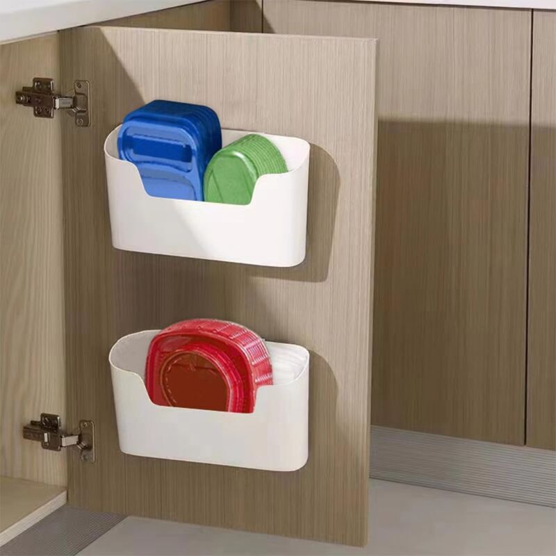 foto del prodotto pezzi contenitore porta mobiletto cucina, altro contenitore, contenitore adesivo da parete, per guardaroba, bagno, frigorifero, piccoli oggetti