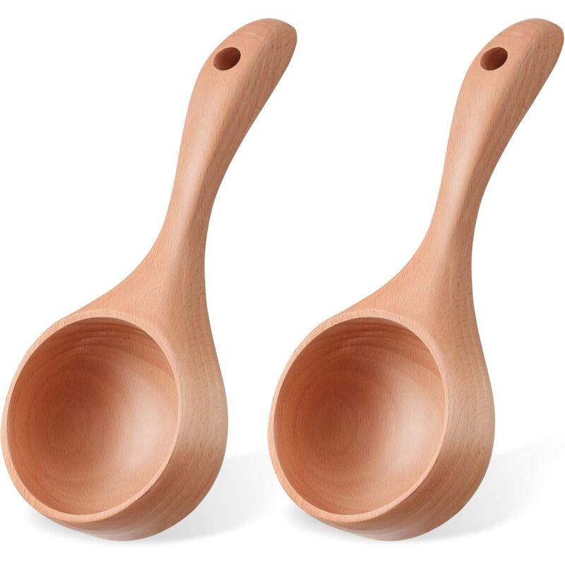 foto del prodotto pezzi cucchiaio per sale da bagno cucchiaio per mestolo in legno multiuso da 9 pollici cucchiaio per acqua in legno cucchiaio da cucina cucchiaio per