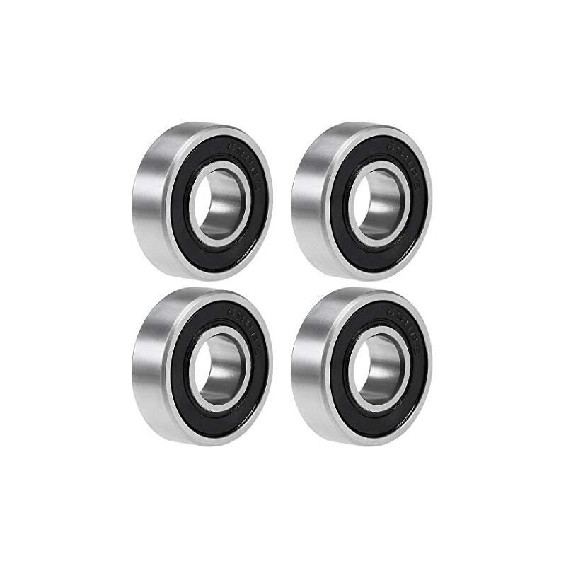 foto del prodotto pezzi cuscinetto a sfere a gola profonda 8x19x6mm 698-2rs acciaio cromato doppia tenuta